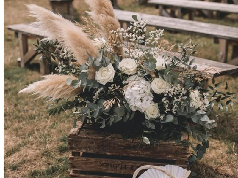 Cómo decorar con pampas secas